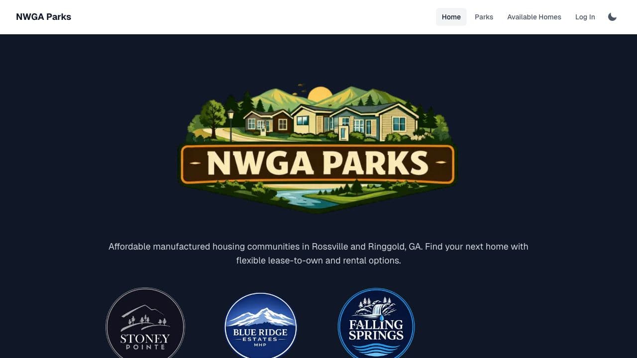 NWGA Parks screenshot